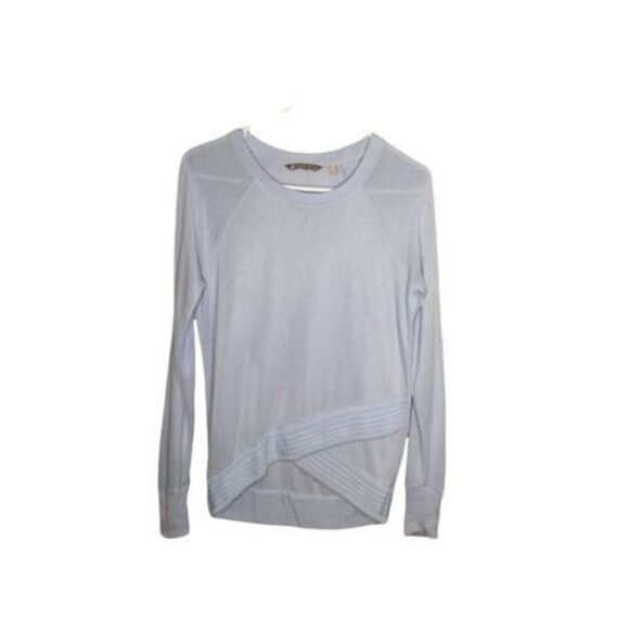 Athleta Serenity Criss Cross Sweatshirt-Long Sleeves-Powder Blue-Women’s Sz XXS - Picture 8 of 8